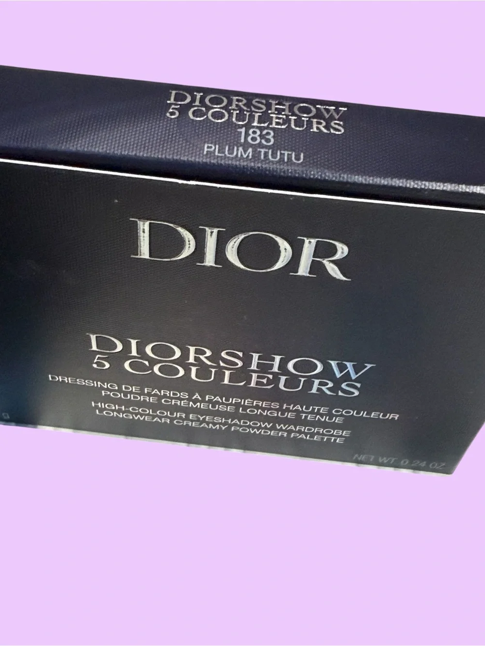 Diorshow 5-Color Eyeshadow Palette - plum & champagne Shades in DENIM